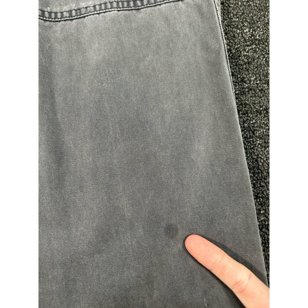 VTG Abercrombie and Fitch Cargo Pants Men 34R (Fits 37x31) Gray Baggy Thrashed - Picture 11 of 16